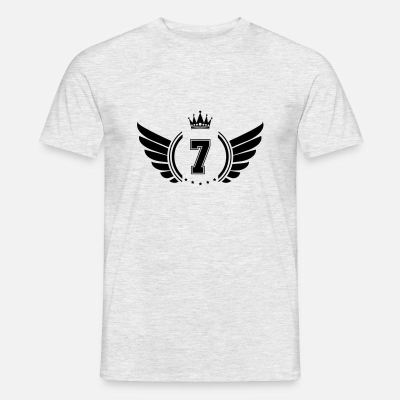 Wappen 7 - Männer T-Shirt - Grau meliert