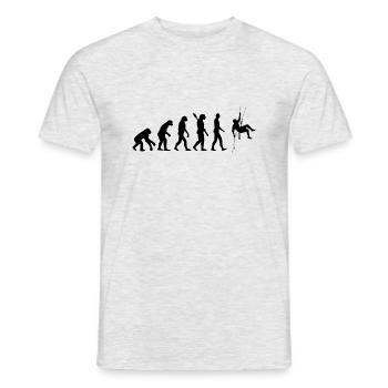 climbing - Männer T-Shirt - Grau meliert - Vorne - AI Model Male 178 dark (178cm)
