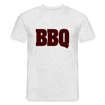 BBQ - Männer T-Shirt - Grau meliert - Vorne - AI Model Male 178 dark (178cm)