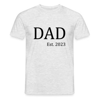 Papa 2023 - T-shirt homme - gris chiné - Devant - AI Model Male 178 dark (178cm)