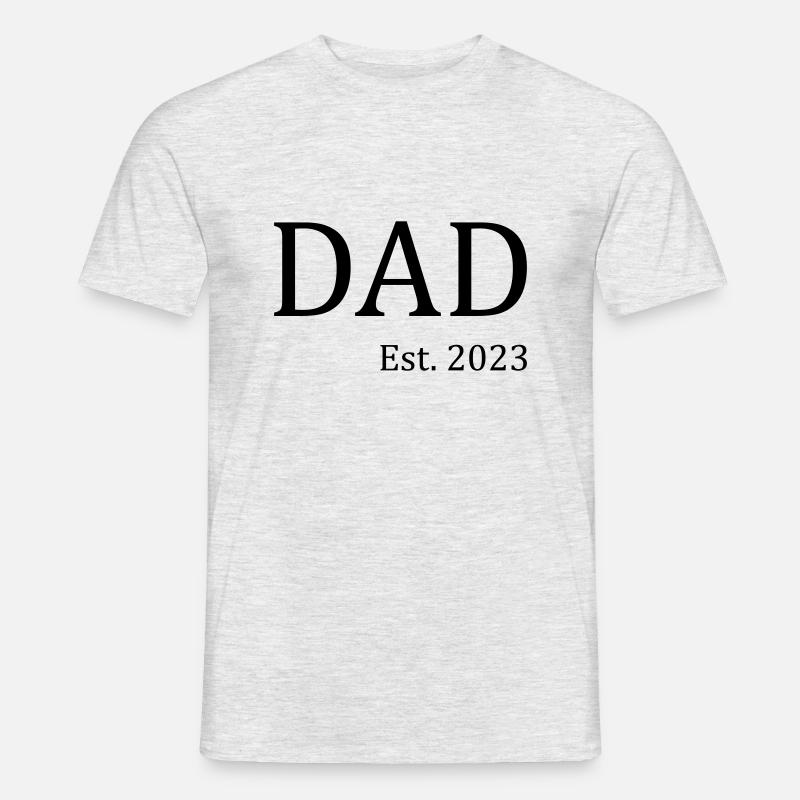 Dad 2023 - Männer T-Shirt - Grau meliert