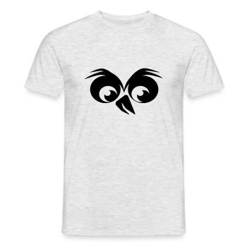 Oiseau en colère - T-shirt homme - gris chiné - Devant - AI Model Male 178 dark (178cm)