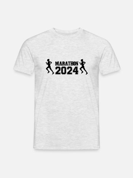 Marathon 2024 Woman - Men's T-Shirt - heather grey