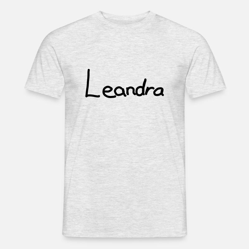 Leandra - Männer T-Shirt - Grau meliert