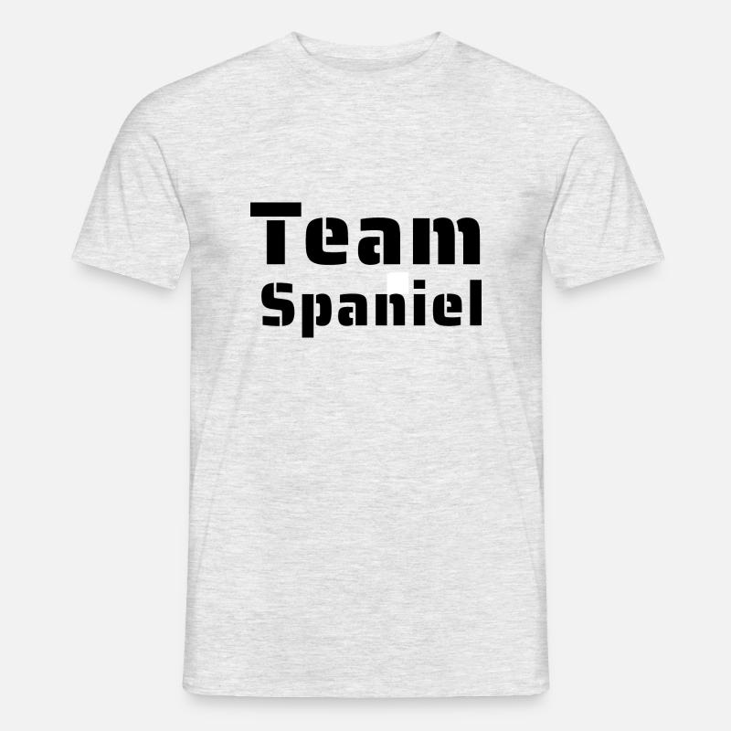 Team Spaniel - Männer T-Shirt - Grau meliert