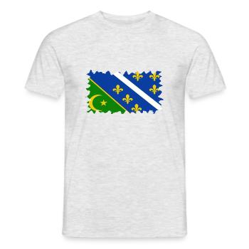 Bosnie-Herzégovine europe sarajavo drapeau mostar - T-shirt homme - gris chiné - Devant - AI Model Male 178 dark (178cm)