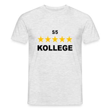 Kollege Arbeit Arbeitskollege Beruf Job - Männer T-Shirt - Grau meliert - Vorne - AI Model Male 178 dark (178cm)