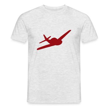 Aviation Airport - Men's T-Shirt - heather grey - Front - AI Model Male 178 dark (178cm)