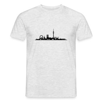 Munich - Männer T-Shirt - Grau meliert - Vorne - AI Model Male 178 dark (178cm)