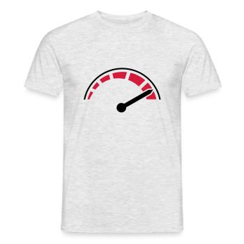 speed__f2 - Männer T-Shirt - Grau meliert - Vorne - AI Model Male 178 dark (178cm)