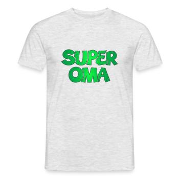 Super Oma Grossmutter - Männer T-Shirt - Grau meliert - Vorne - AI Model Male 178 dark (178cm)