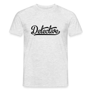 Détective - T-shirt homme - gris chiné - Devant - AI Model Male 178 dark (178cm)