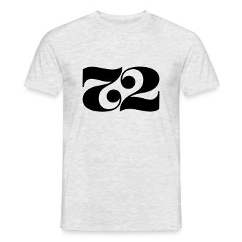 72nd birthday 1972 - Men's T-Shirt - heather grey - Front - AI Model Male 178 dark (178cm)