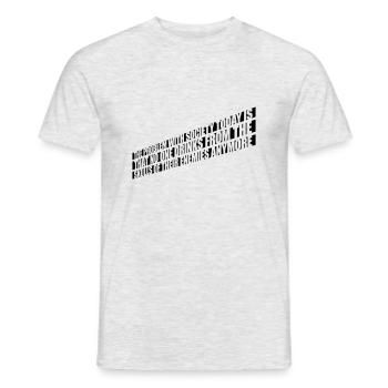 drinks from enemies skulls - Men's T-Shirt - heather grey - Front - AI Model Male 178 dark (178cm)