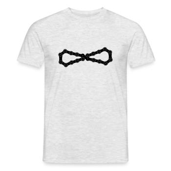Aurait eu la chaîne de vélo 07 - T-shirt homme - gris chiné - Devant - AI Model Male 178 dark (178cm)