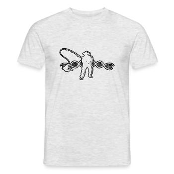 Pêche Hameçons Pêche Pêche Pêche Pêche - T-shirt homme - gris chiné - Devant - AI Model Male 178 dark (178cm)