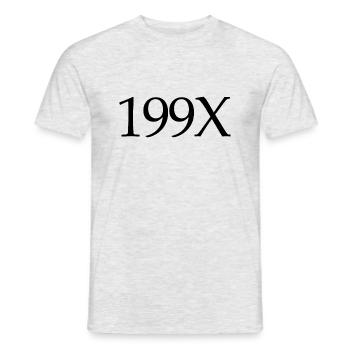 199X Birthday Gschenk nineties - Men's T-Shirt - heather grey - Front - AI Model Male 178 dark (178cm)