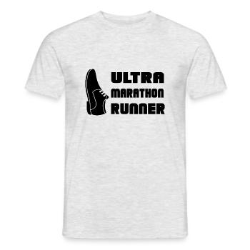 Marathon Triathlon Running Jogging Biking Cycling - Men's T-Shirt - heather grey - Front - AI Model Male 178 dark (178cm)