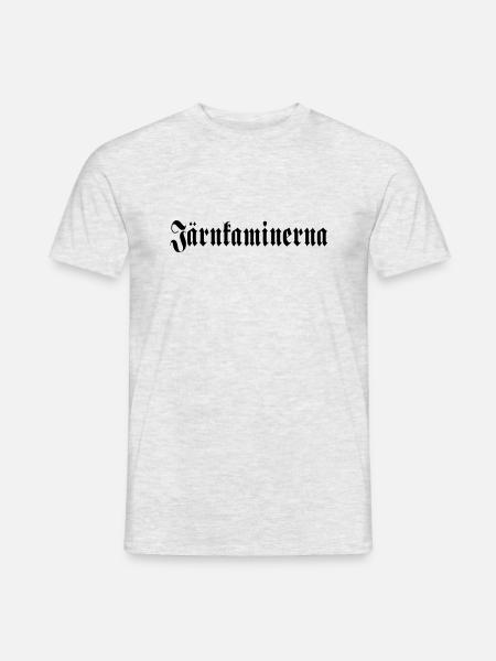 Djurgården Järnkaminerna script logo. - T-shirt herr - gråmelerad