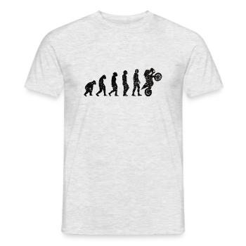 Motorcross Motorcycle Motorbike Fan Motorcyclist - Men's T-Shirt - heather grey - Front - AI Model Male 178 dark (178cm)