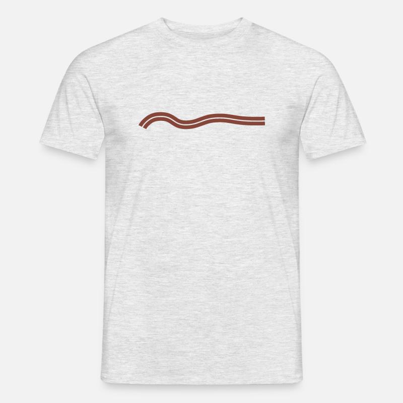 My Wave 8 - Männer T-Shirt - Grau meliert