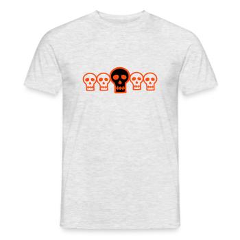 Têtes de Mort - T-shirt homme - gris chiné - Devant - AI Model Male 178 dark (178cm)