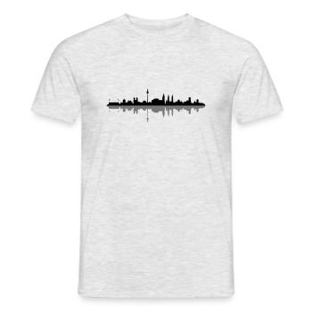 Skyline - Nürnberg - Männer T-Shirt - Grau meliert - Vorne - AI Model Male 178 dark (178cm)