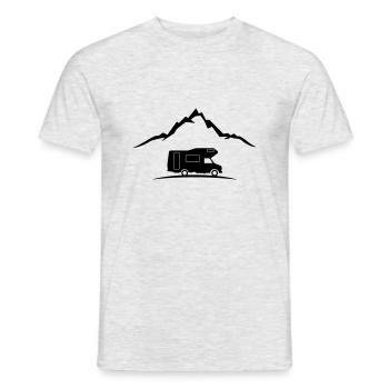 Reise - Berge Wohnmobil - Männer T-Shirt - Grau meliert - Vorne - AI Model Male 178 dark (178cm)