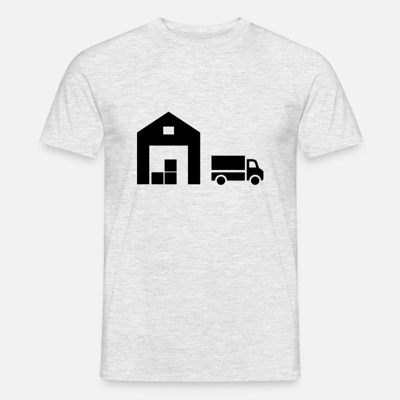 Logistik - Männer T-Shirt - Grau meliert