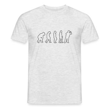 Darts Dartsport Player Gift Darts Saying - Men's T-Shirt - heather grey - Front - AI Model Male 178 dark (178cm)