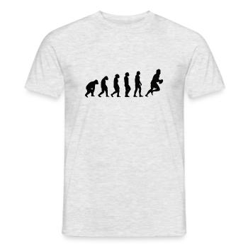 Équipe de rugby Entraîneur de rugby Cadeau Joueur de rugby - T-shirt homme - gris chiné - Devant - AI Model Male 178 dark (178cm)