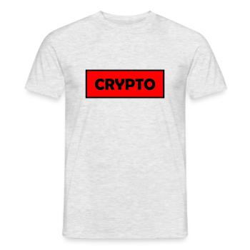 Bitcoin Trading Crypto Stocks - T-shirt homme - gris chiné - Devant - AI Model Male 178 dark (178cm)