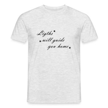 Lights - Männer T-Shirt - Grau meliert - Vorne - AI Model Male 178 dark (178cm)