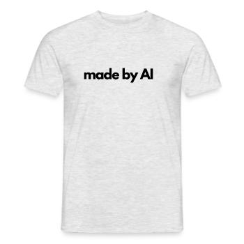 made by AI artificial intelligence - Men's T-Shirt - heather grey - Front - AI Model Male 178 dark (178cm)