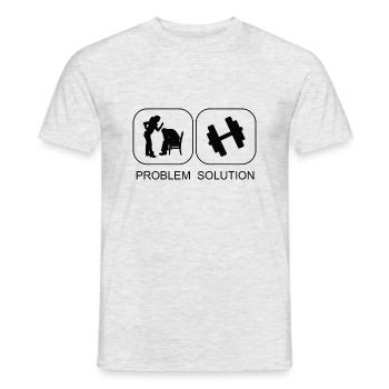 Fitness Sports Bodybuilding Athletes Fitness Sports - Men's T-Shirt - heather grey - Front - AI Model Male 178 dark (178cm)