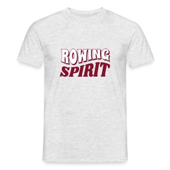 Rowing Spirit - Rudern - Ruderer - Ruderin - Männer T-Shirt - Grau meliert - Vorne - AI Model Male 178 dark (178cm)