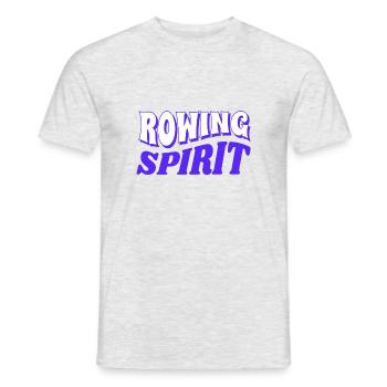 Rowing Spirit - Rudern - Ruderer - Ruderin - Männer T-Shirt - Grau meliert - Vorne - AI Model Male 178 dark (178cm)