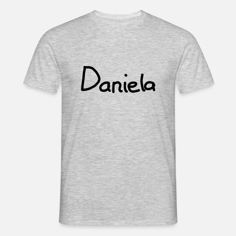 Daniela - Männer T-Shirt - Grau meliert