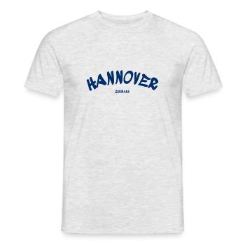 Hannover - Deutschland - Germany - Männer T-Shirt - Grau meliert - Vorne - AI Model Male 178 dark (178cm)
