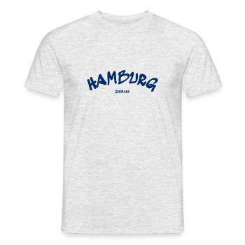 Hambourg - Ville hanséatique - Allemagne - Allemagne - T-shirt homme - gris chiné - Devant - AI Model Male 178 dark (178cm)