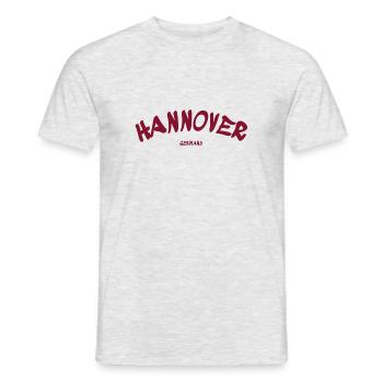 Hannover - Deutschland - Germany - Männer T-Shirt - Grau meliert - Vorne - AI Model Male 178 dark (178cm)