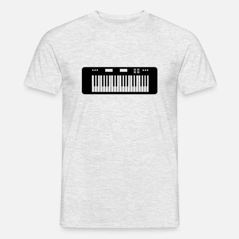 keyboard - Männer T-Shirt - Grau meliert