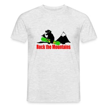 roche des montagnes - T-shirt homme - gris chiné - Devant - AI Model Male 178 dark (178cm)