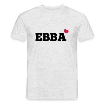 Ebba gift Christmas birthday - Men's T-Shirt - heather grey - Front - AI Model Male 178 dark (178cm)