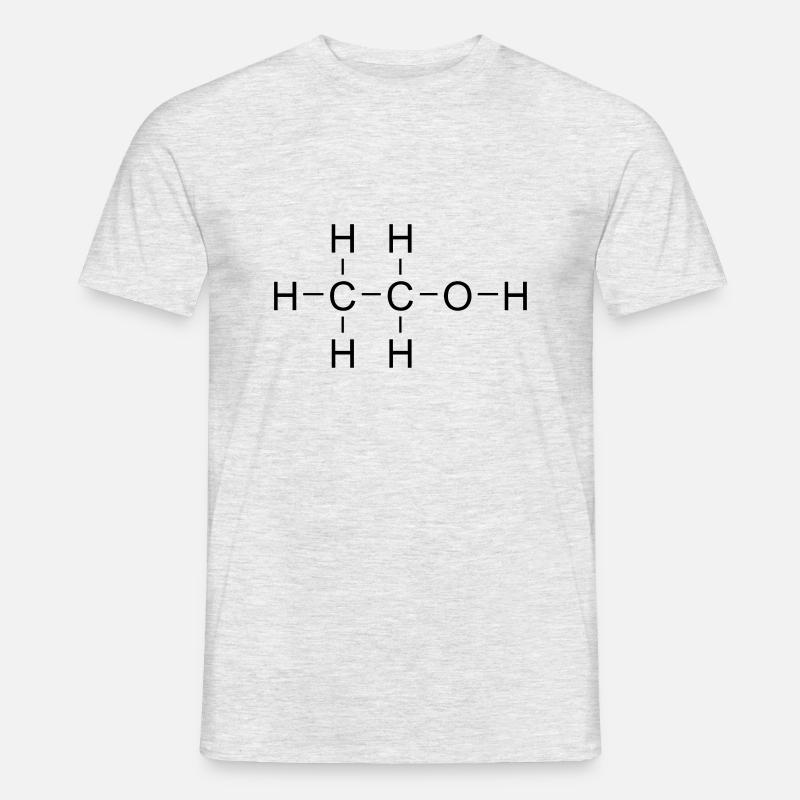 ethanol - Männer T-Shirt - Grau meliert