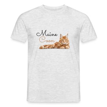 Maine Coon - Men's T-Shirt - heather grey - Front - AI Model Male 178 dark (178cm)