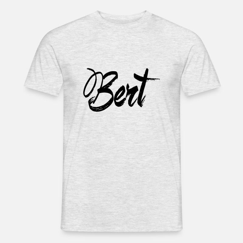 Bert - Männer T-Shirt - Grau meliert