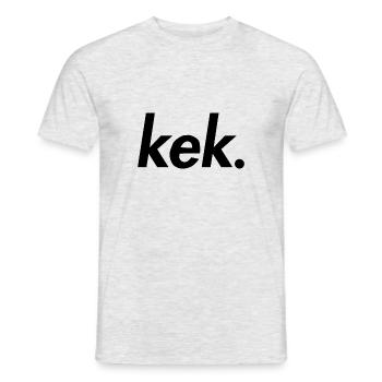 kek - Männer T-Shirt - Grau meliert - Vorne - AI Model Male 178 dark (178cm)