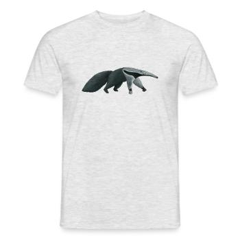 der lustige Ameisenbär - Männer T-Shirt - Grau meliert - Vorne - AI Model Male 178 dark (178cm)