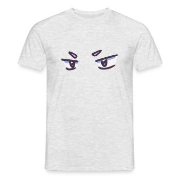 Anime Eyes - Männer T-Shirt - Grau meliert - Vorne - AI Model Male 178 dark (178cm)